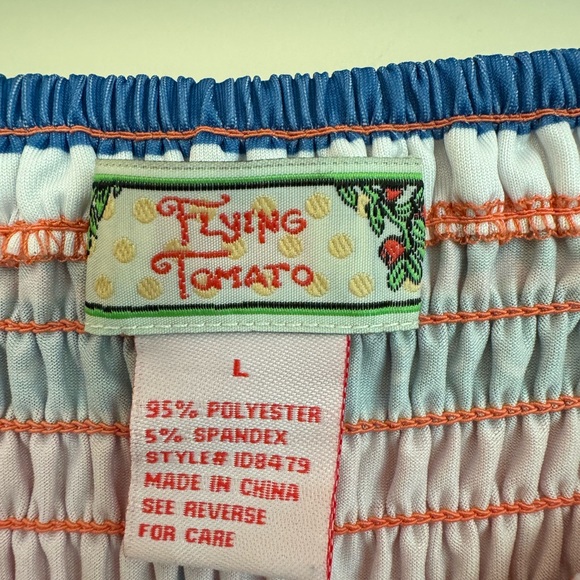 Flying Tomato pink paisley print strapless tube sundress - Teens size L - Picture 2 of 2